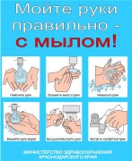 Мойте правильно руки с мылом!